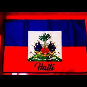 Haiti flag workout/hand towel